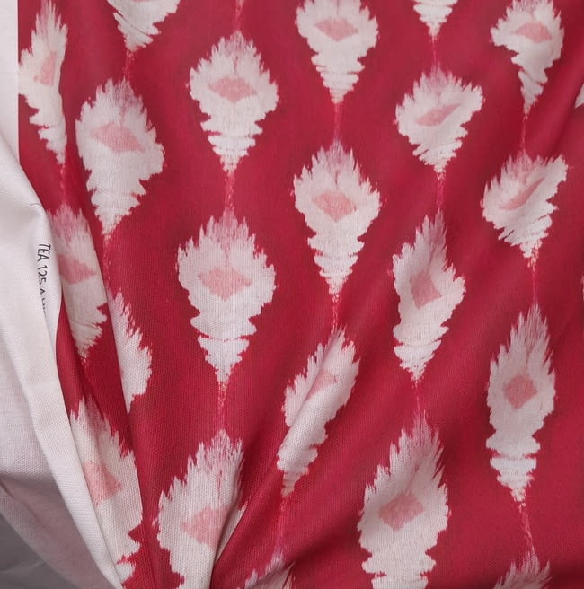 Tela half panamá lenguas mallorquinas frambuesa - 5