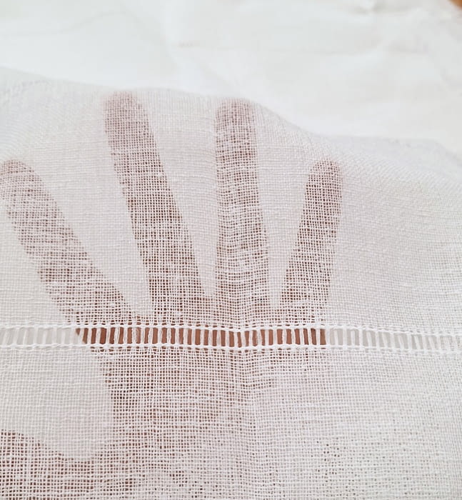 Retales visillos vainica blanco - 1