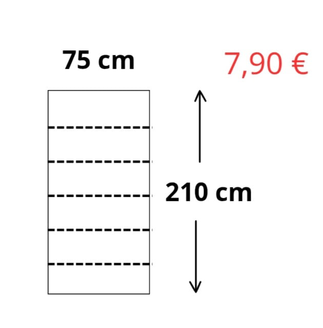 Retales visillos vainica blanco - 4