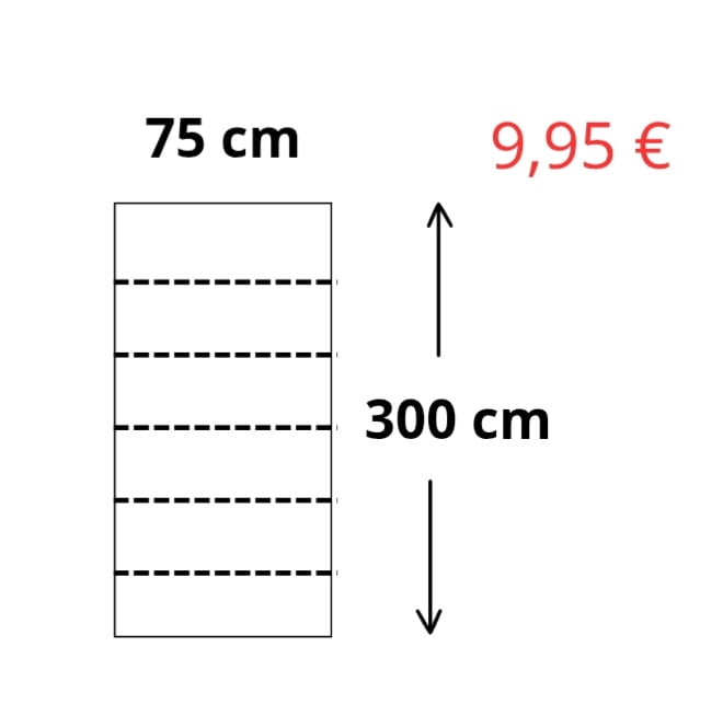 Retales visillos vainica blanco - 5