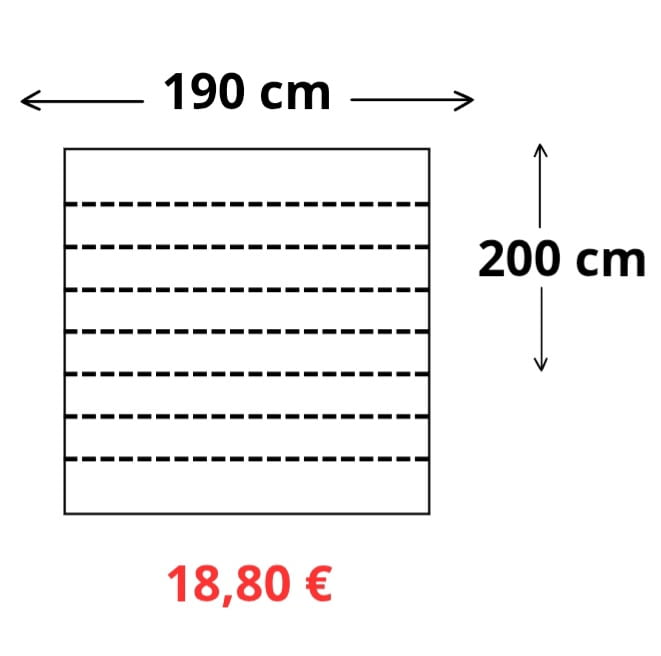 Retales visillos vainica blanco - 7