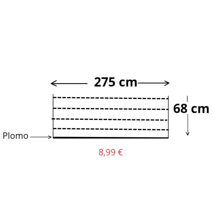 Retales visillos vainica blanco - 8