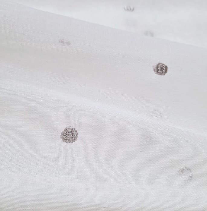 Retal visillo topos grises 1,30 x 3,00 metros - 3