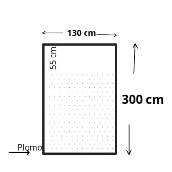 Retal visillo topos grises 1,30 x 3,00 metros - 4