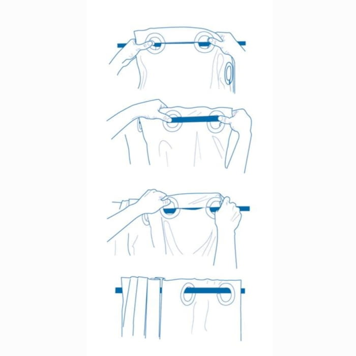 Cortina de baño lisa morada ollaos mágicos - 1