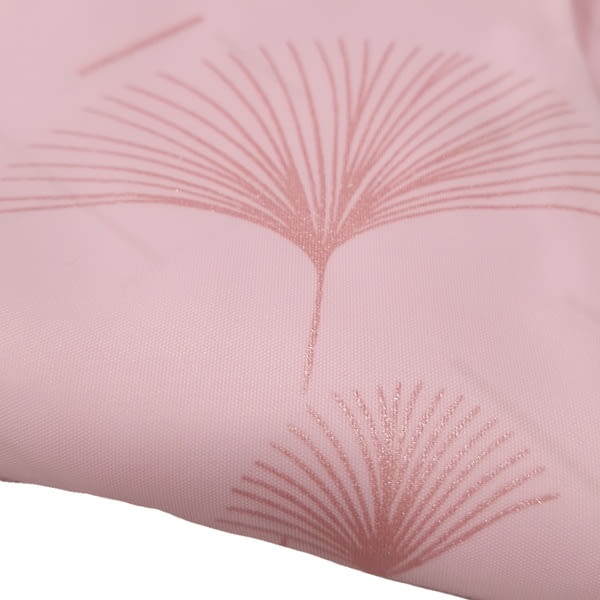 Cortina baño palmitos de purpurina rosa - 1