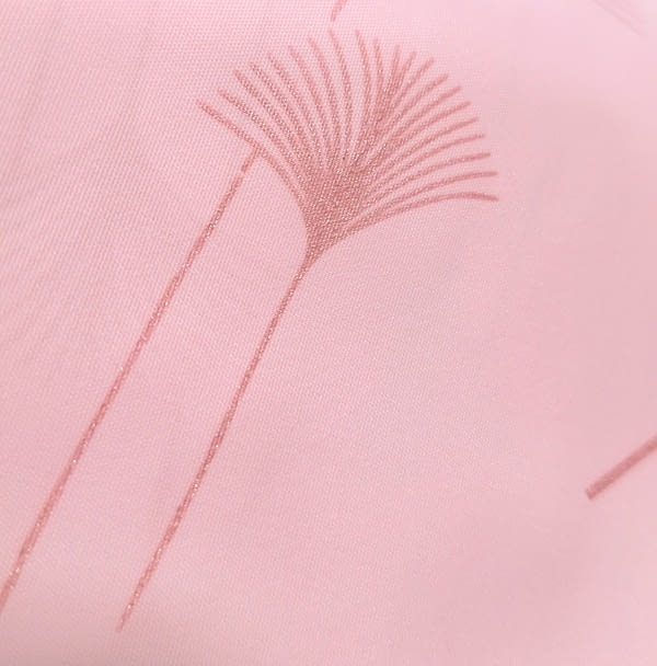 Cortina baño palmitos de purpurina rosa - 5