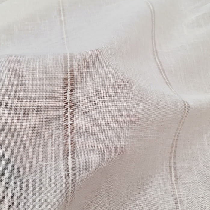 Tela visillo rayita lino - 1