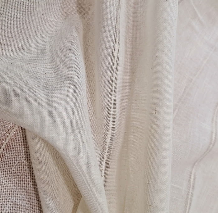 Tela visillo rayita lino - 2