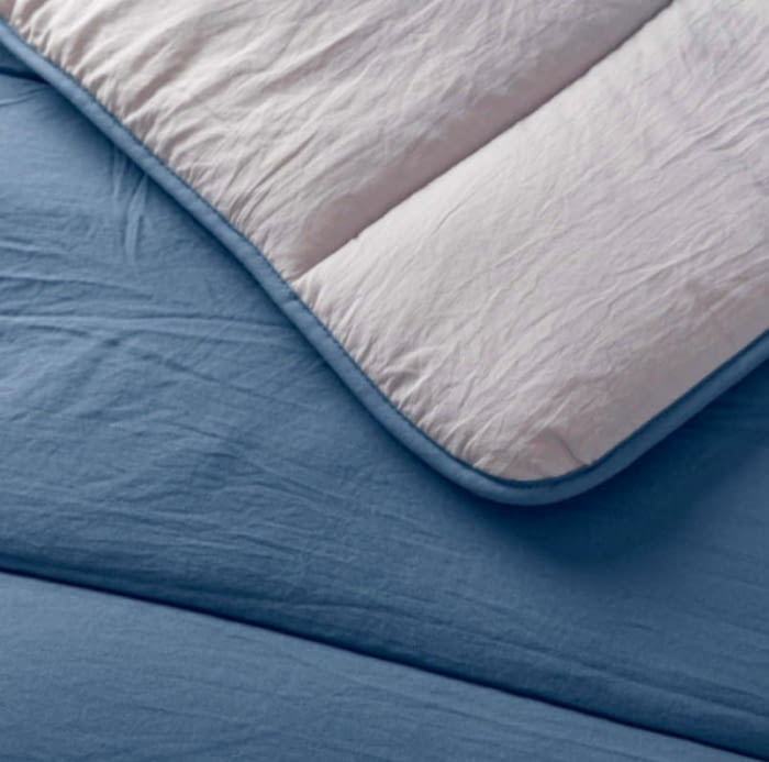 Edredón Nórdico azul reversible - 1