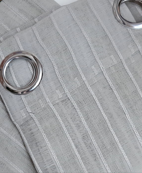 Visillos rayas Marien beige