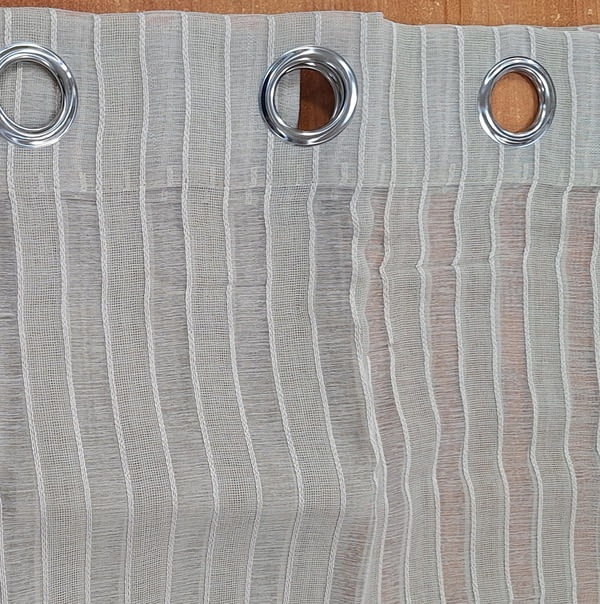 1 Visillo rayas Marien beige piedra - 1