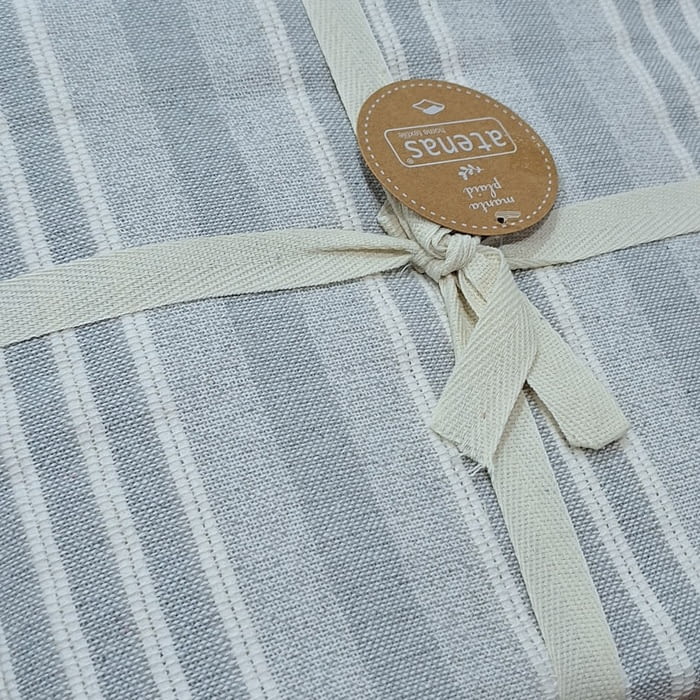 Colchas multiusos rayitas grises - 2