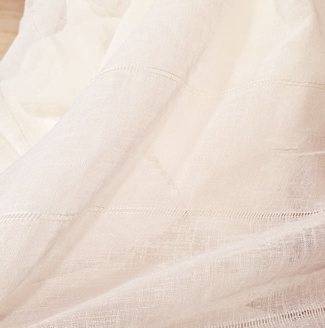 Tela visillo vainicas cruda - 1