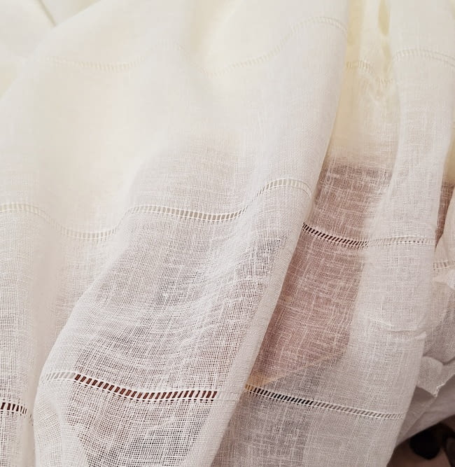 Tela visillo vainicas cruda - 2