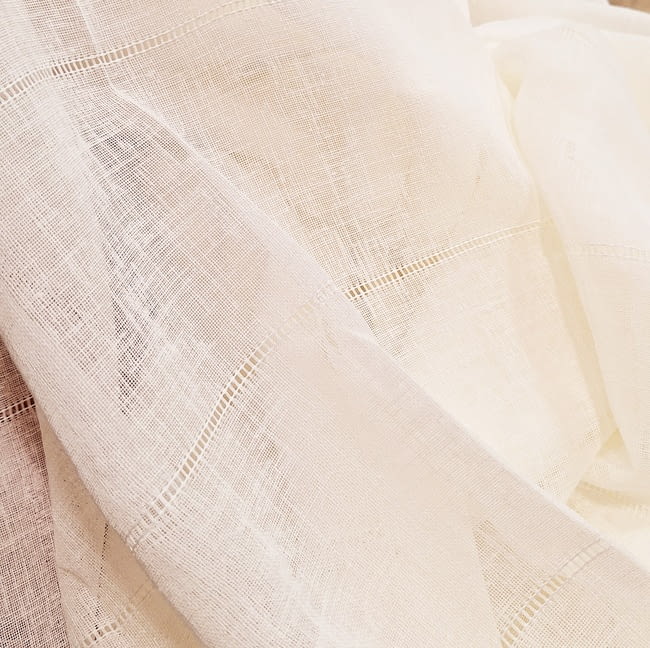 Tela visillo vainicas cruda - 3