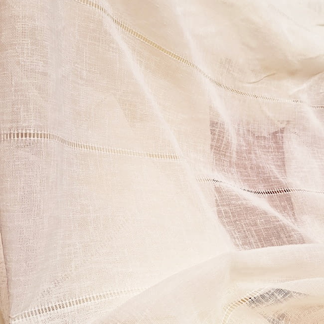 Tela visillo vainicas cruda - 5