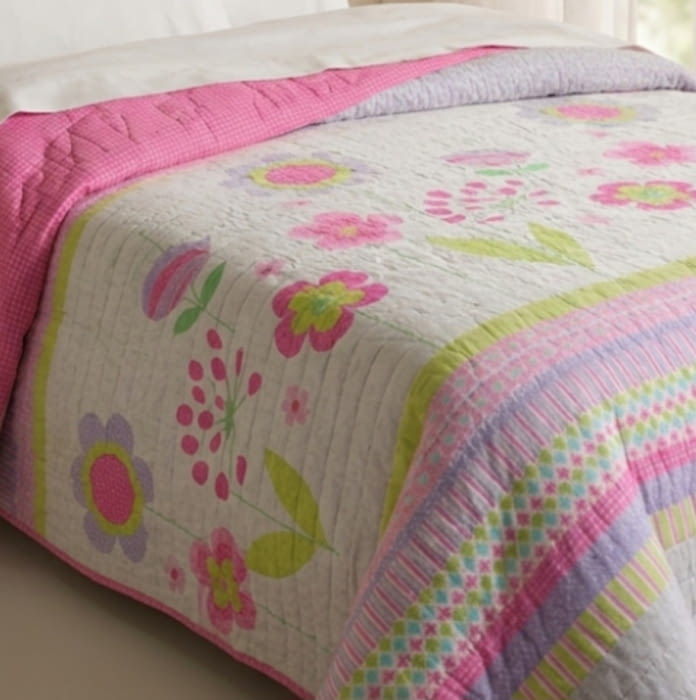 Colcha Boutie Flor rosa Cama 90 - 1