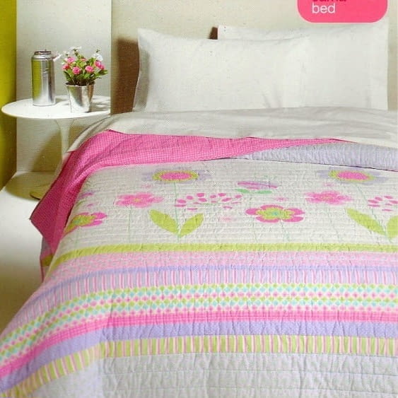 Colcha Boutie Flor rosa Cama 90 - 2