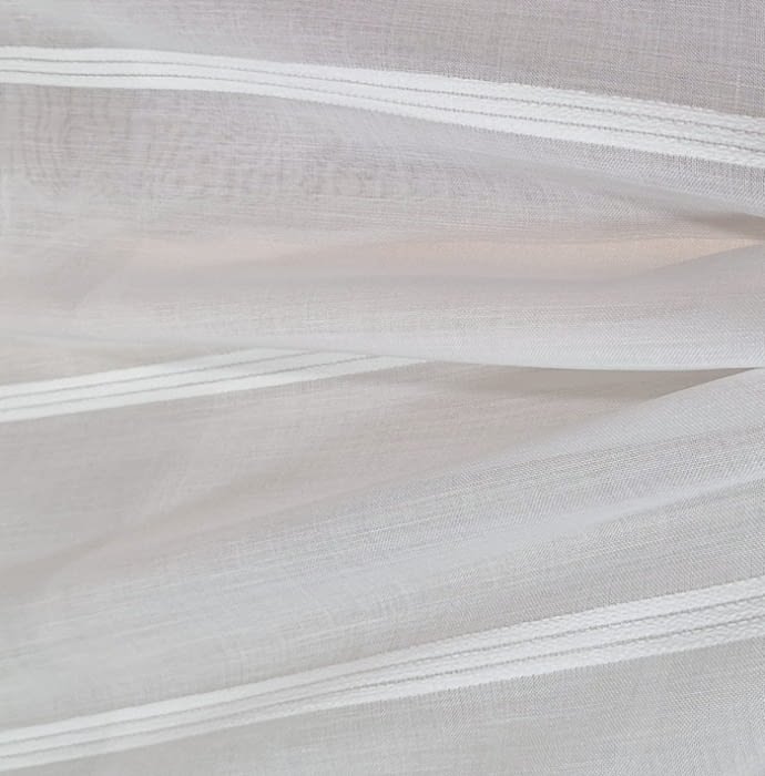 Tela visillo rayitas horizontales chenilla - 3