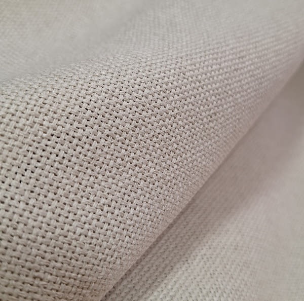 Tela visillo tupido trama gruesa beige lino - 5