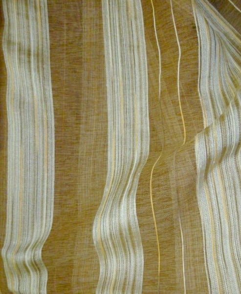 Tela Visillo rayas marrón - 2