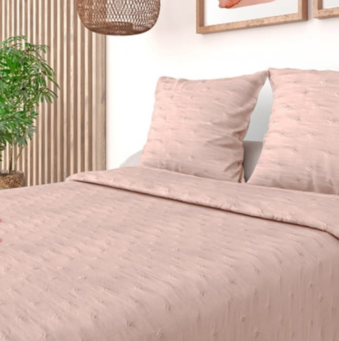 Colcha boutie rosa nude cama 90 - 2