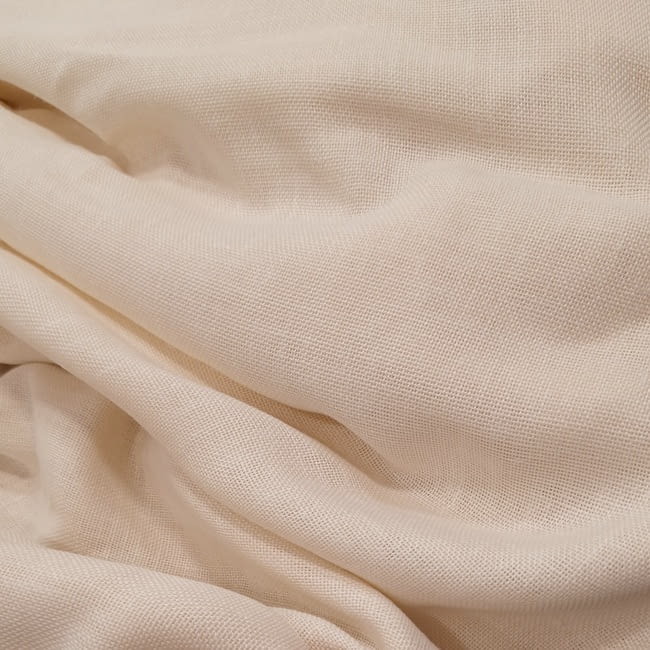 Tela visillo 50% lino Bavay marfil Yutes