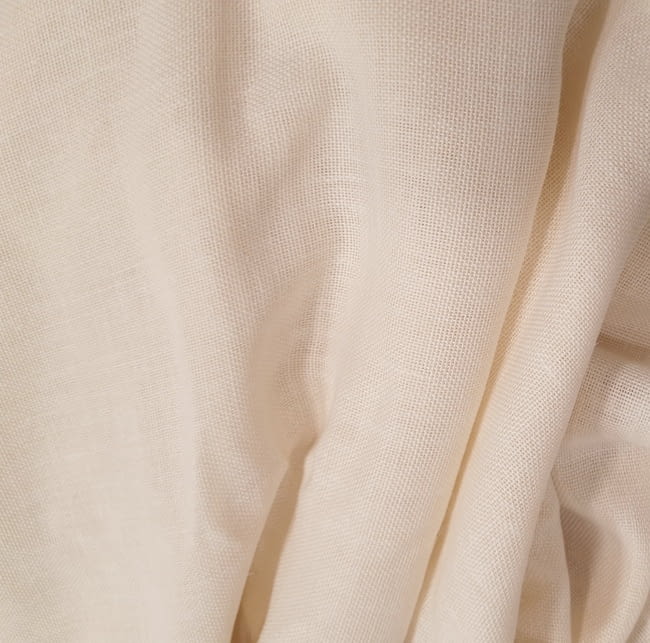Tela visillo 50% lino Bavay marfil Yutes - 2
