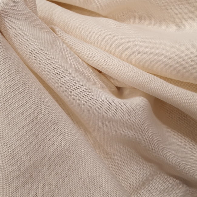 Tela visillo 50% lino Bavay marfil Yutes - 3