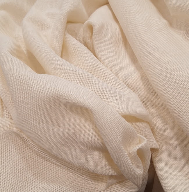 Tela visillo 50% lino Bavay marfil Yutes - 4