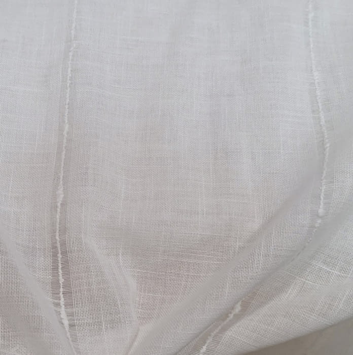 Retal tela visillo rayitas caladas 200 x 75 cm - 2