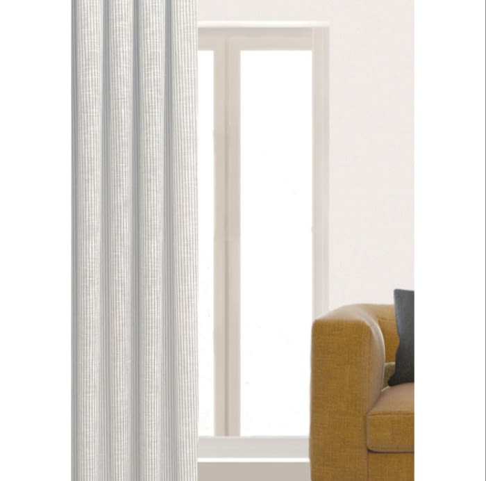 Visillo confeccionado rayitas verde agua. Varias medidas - 3