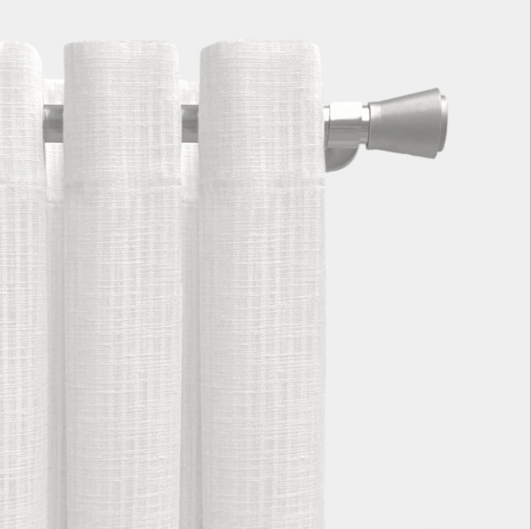 Visillo confeccionado rayitas blancas. Varias medidas