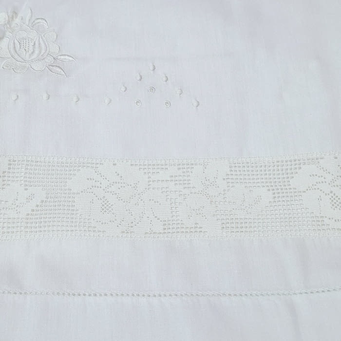 Sábanas bordadas con filtiré. Cama 135 - 3