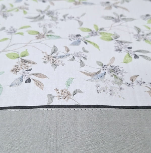 Sábanas florecitas grises. Cama 90, 135, 150 - 2