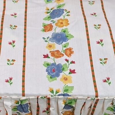 Colcha de verano flores volante. Cama 80 - 2