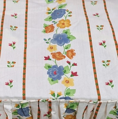 Colcha de verano flores volante. Cama 80 - 2