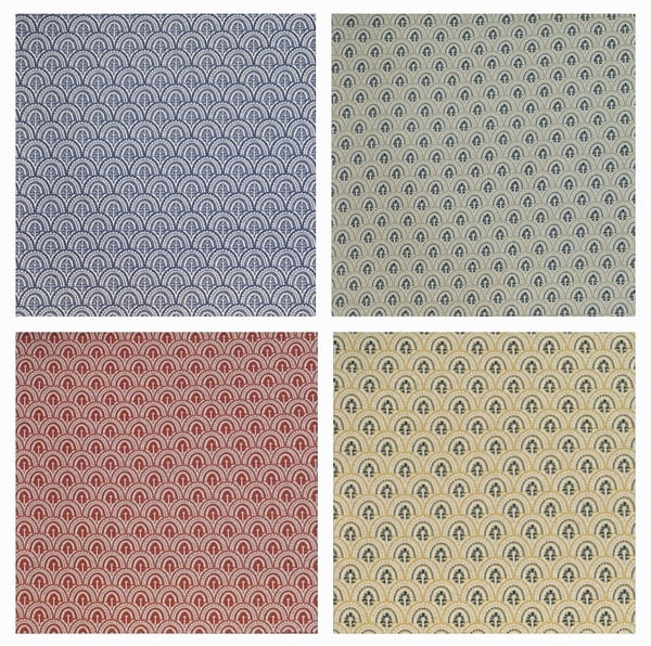 Telas lino geométrica