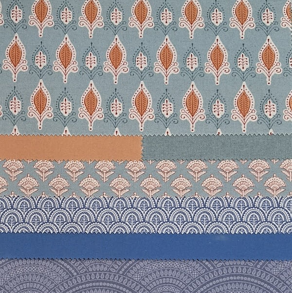 Tela Avesta lino azul - 1