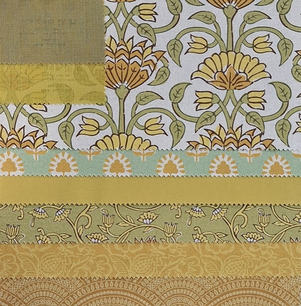 Tela Avesta lino amarillo ocre - 1