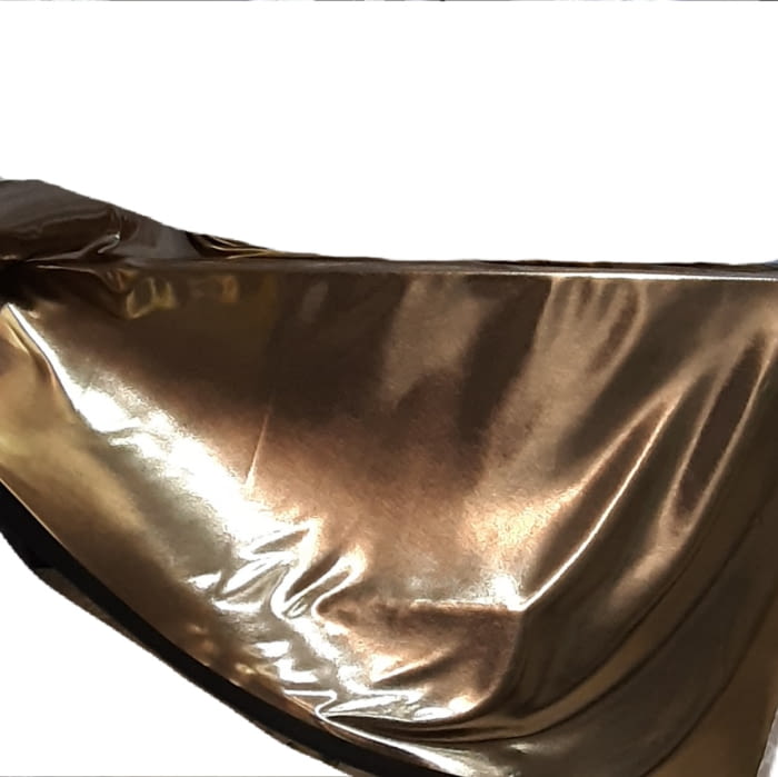 Tela Lamé dorado - 5