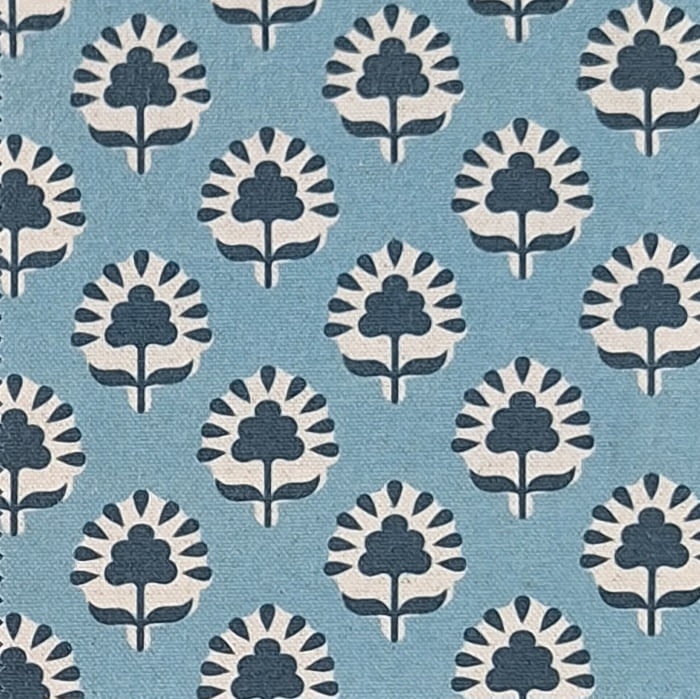 Tela Alfabia lino azul