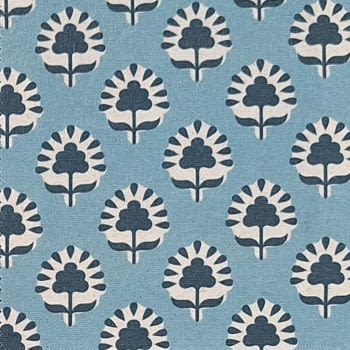 Tela Alfabia lino azul