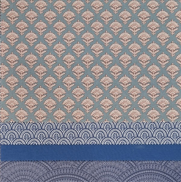 Tela pinjore lino azul - 1