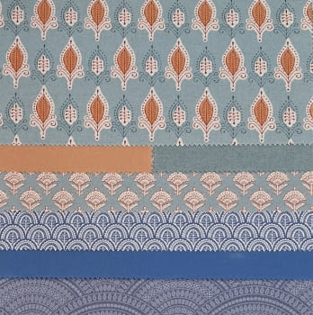 Tela pinjore lino azul - 2