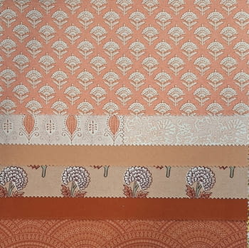 Tela pinjore lino salmón - 1