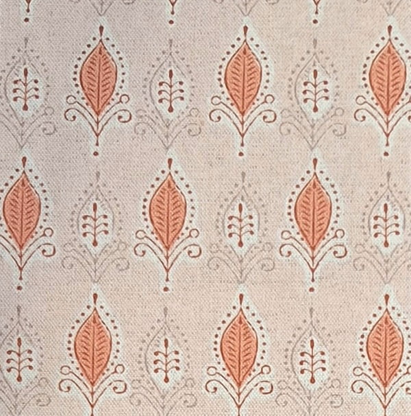 Tela agra lino salmón