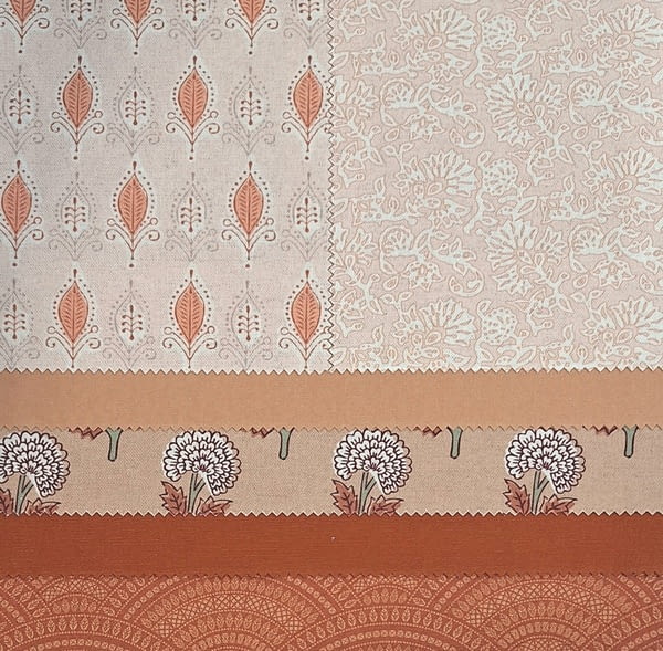 Tela agra lino salmón - 1