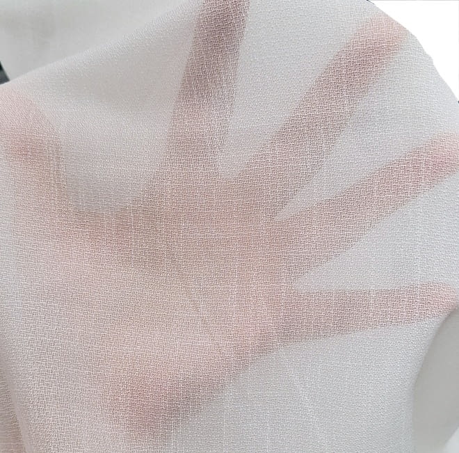 Tela visillo translúcido blanco - 2